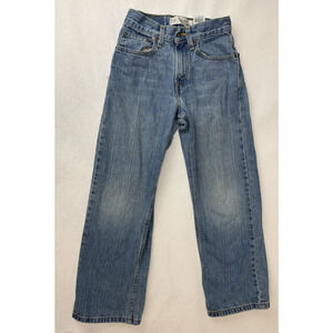 Levi's 569 Loose Straight Jeans Grunge Baggy Relaxed Light Wash Kids Size 10 S